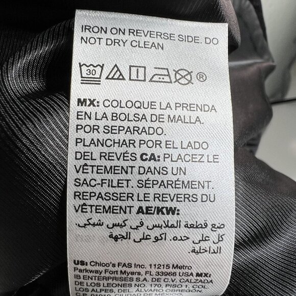 Chicos Women 4/6 Black Velvet Animal Burnout Blazer Long Jacket Witchy Fairygoth - Picture 15 of 16